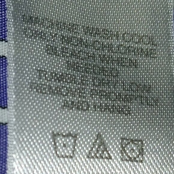 Vintage Liz Claiborne Button Up Non Iron Purple White Pinstripe 8 Liz Sport 90s - Picture 3 of 5